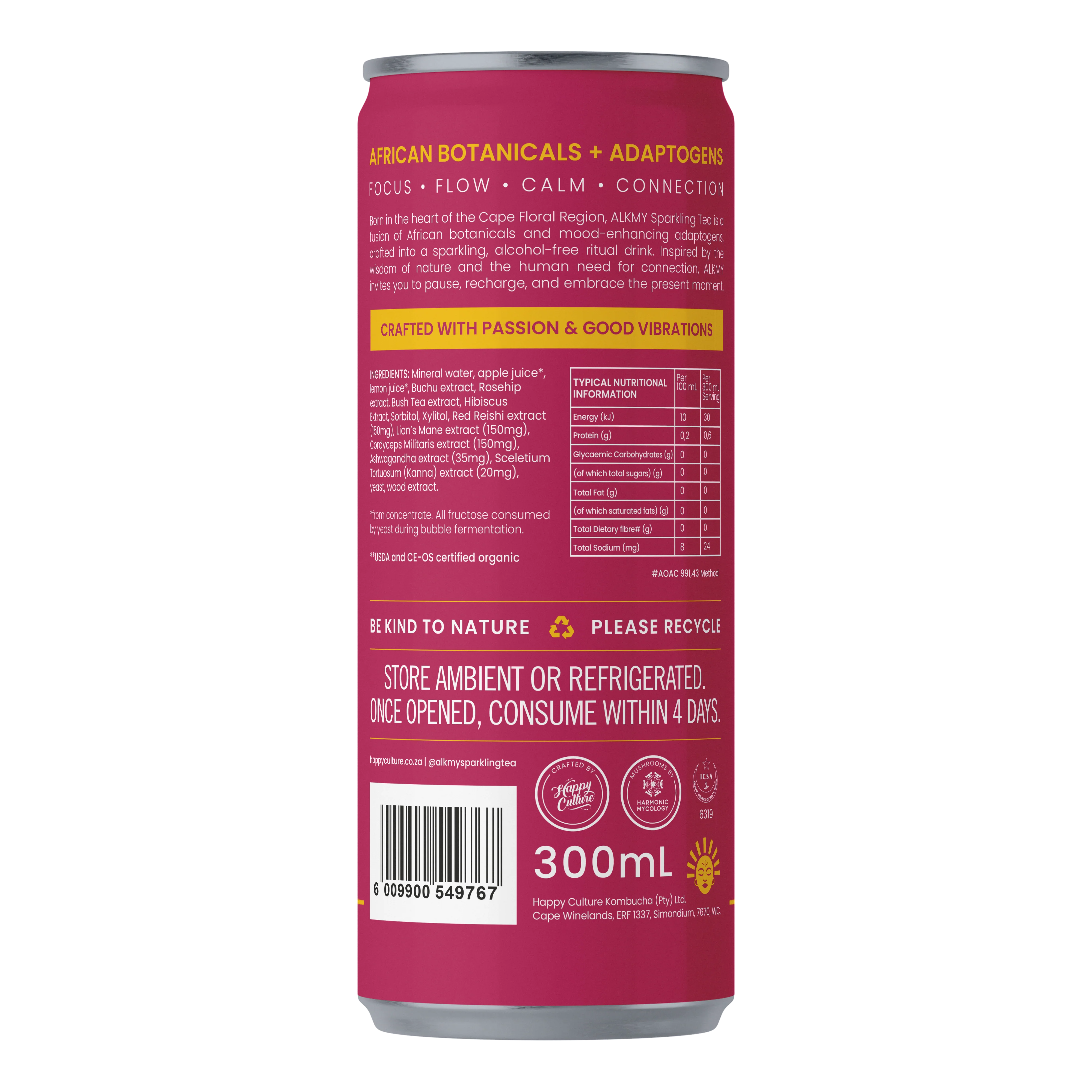 Alkmy - Sparkling Tea Pink Buchu 300ml - Image 2