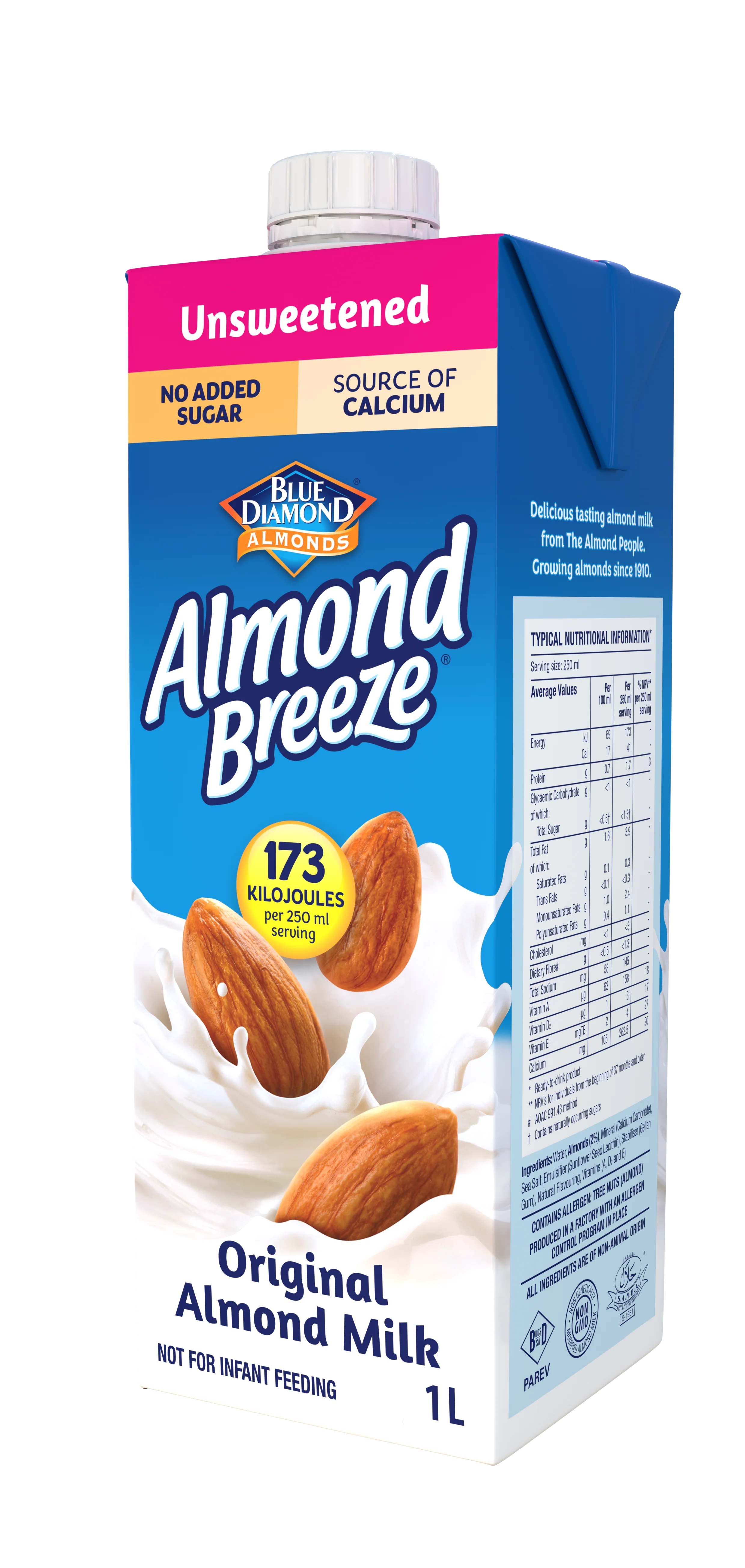 Almond Breeze - Almond Milk Unsweetened 1lt - Image 3