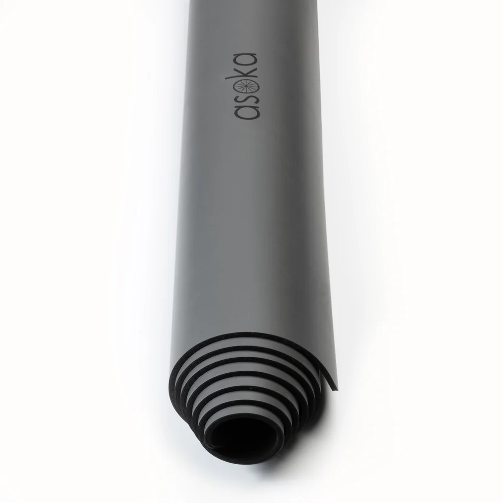 Asoka - Alignment Yoga Mat Charcoal Mandala - Image 3
