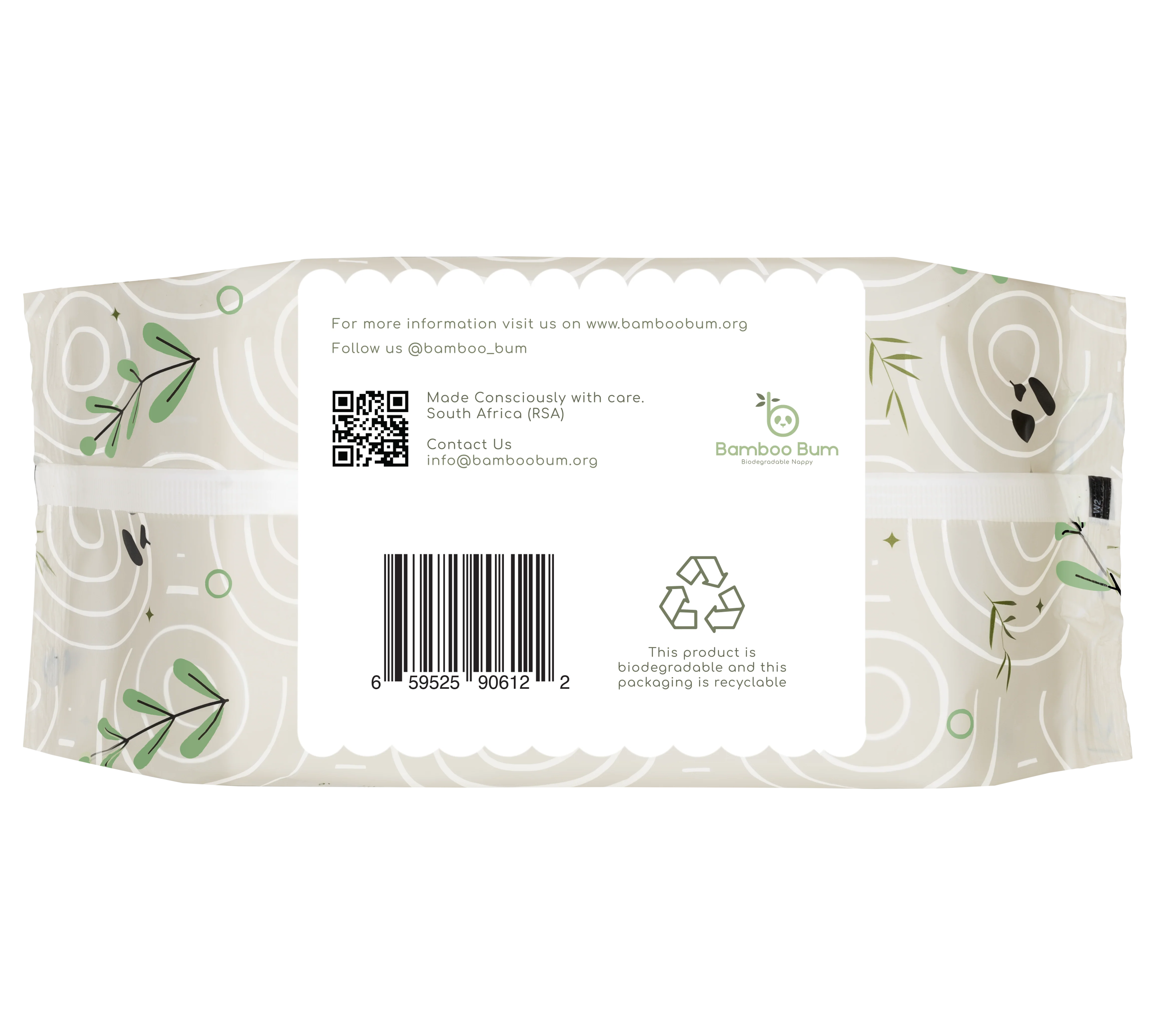 Bamboo Bum - Biodegradable Wipes 100s - Image 2