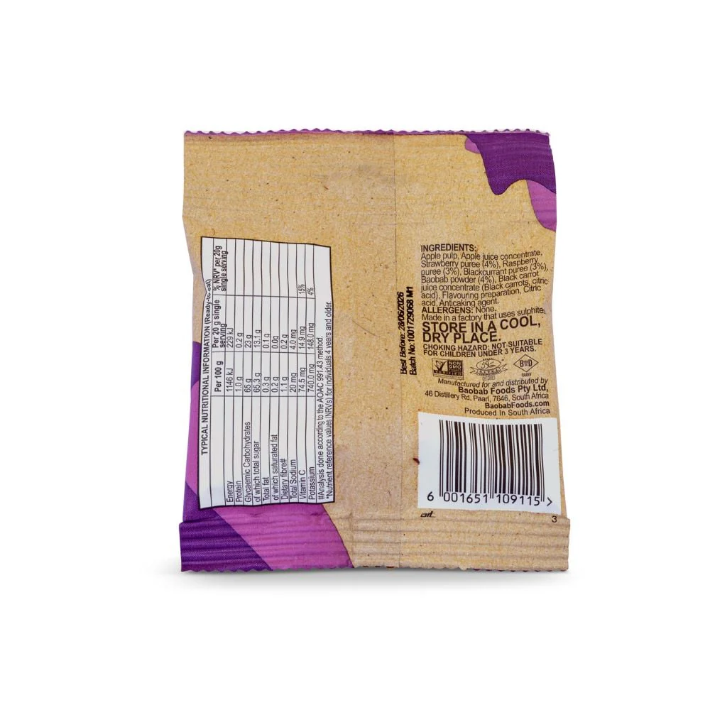 Baobest - Baobab Superfruit Bites Mixed Berry 20g - Image 2