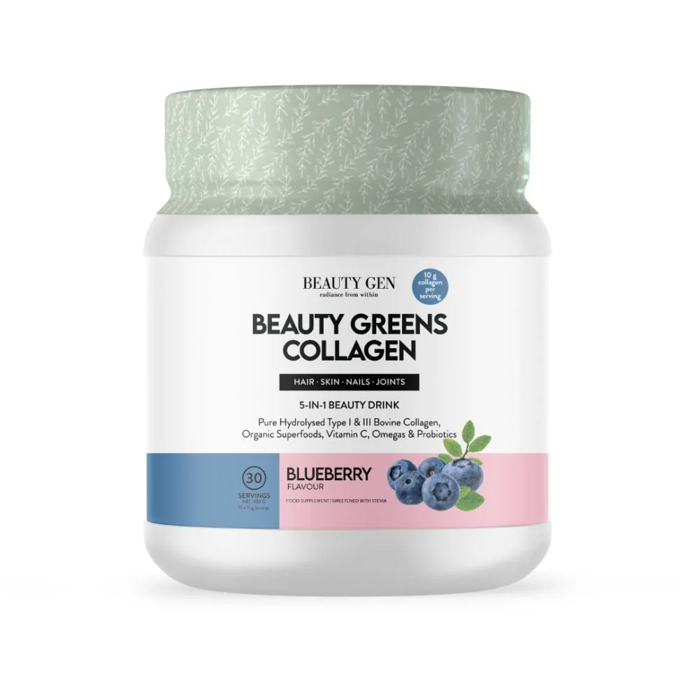 Beauty Gen - Beauty Greens Blueberry 450g
