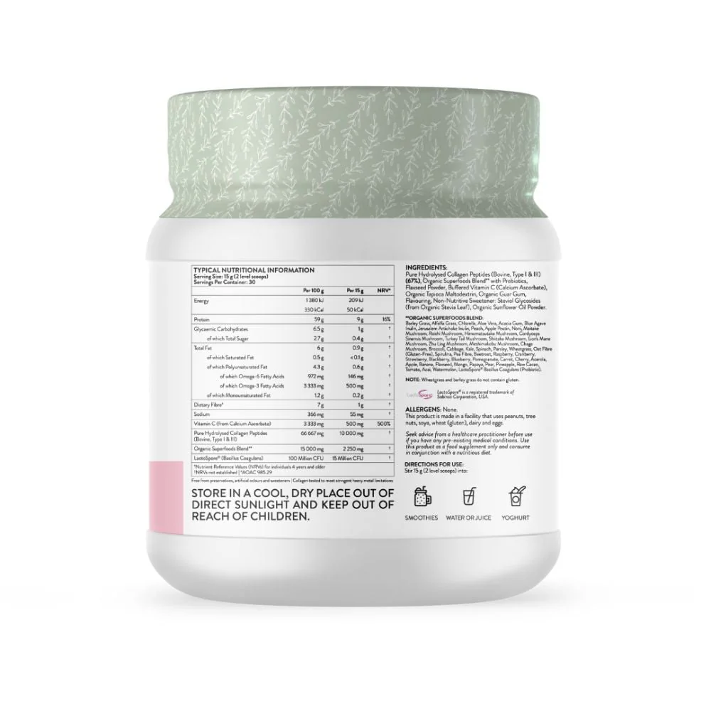 Beauty Gen - Beauty Greens Blueberry 450g - Image 2
