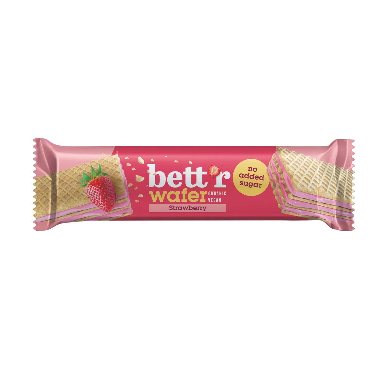 Bett'r - Wafer Bar Strawberry & Cashew Cream No Added Sugar 30g