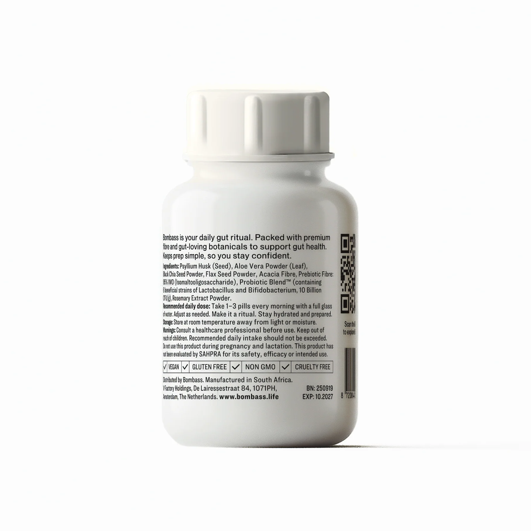 Bombass - Synbiotic Fibre Capsules 60s - Image 2