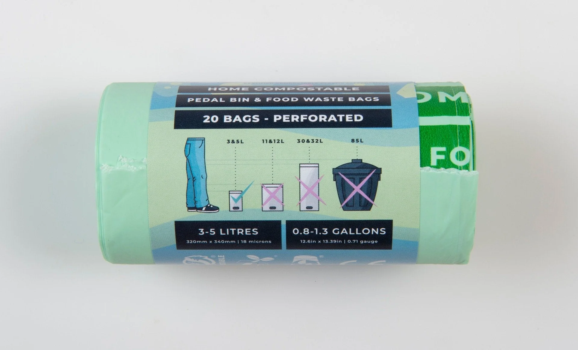 Bonnie Bio - Home Compostable Pedal Bin Bags 3-5L 20s - Image 2
