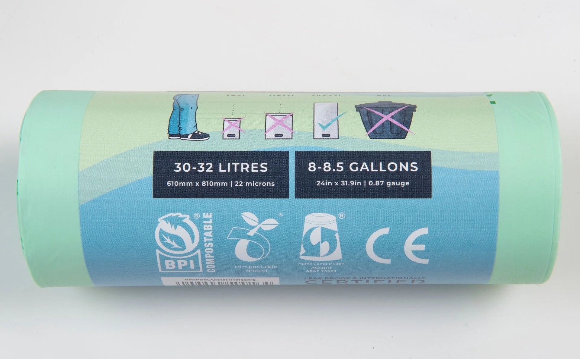 Bonnie Bio - Home Compostable Pedal Bin Bags 30-32L 15s - Image 2