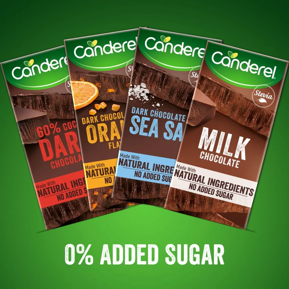 Canderel - Dark Chocolate Slab With Orange 75g - Image 4