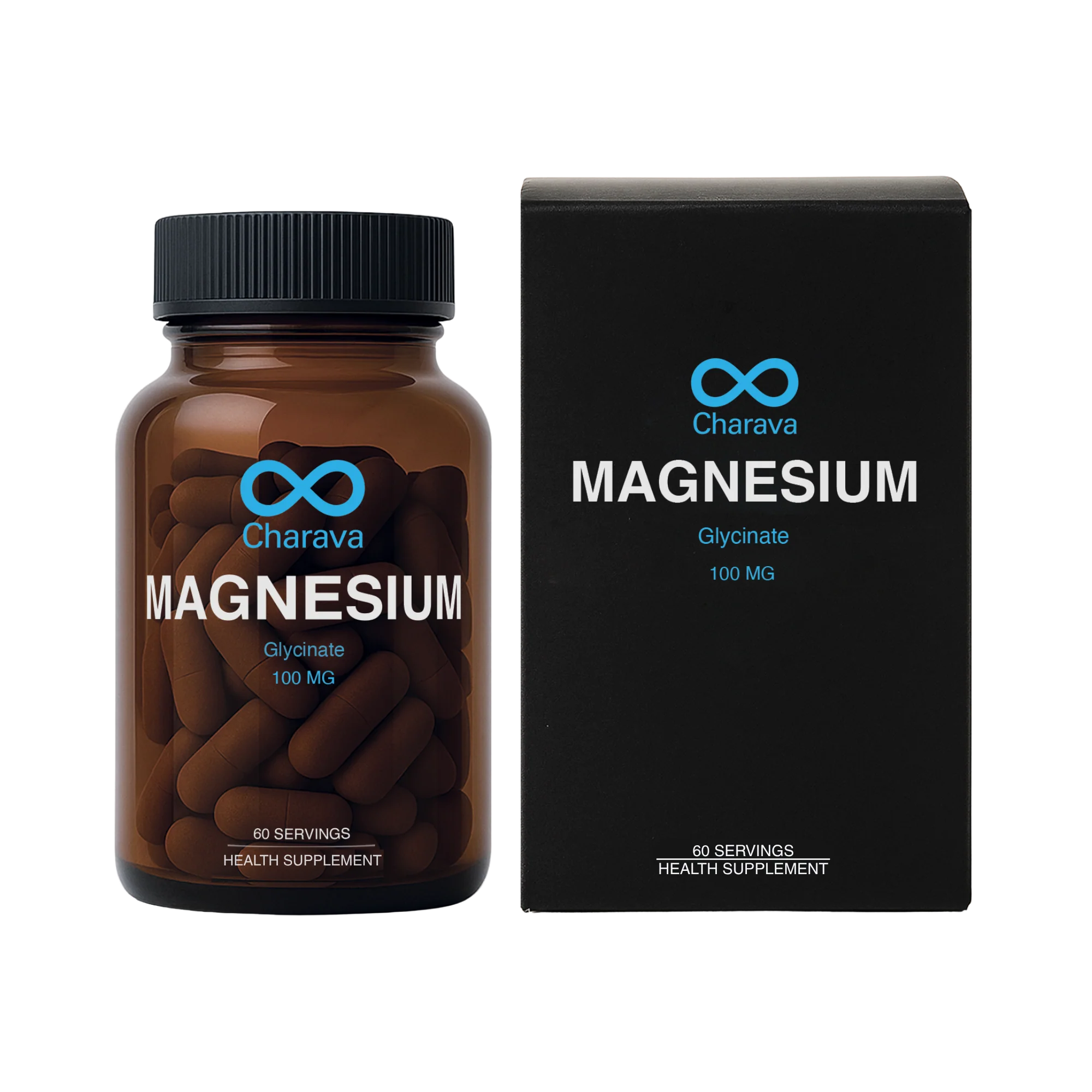 Charava - Magnesium Glycinate 100mg 60s - Image 3