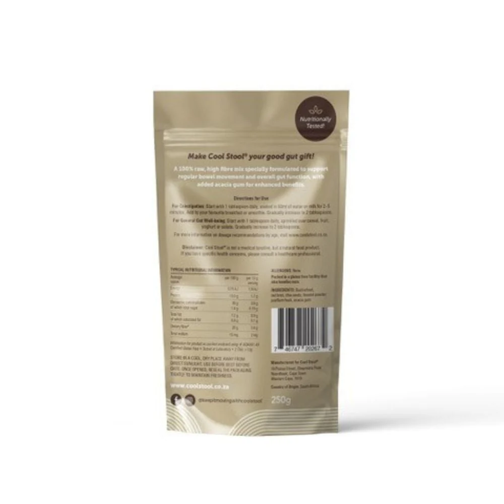 Cool Stool - Raw Seed & High Fibre Mix Original Gluten Free 250g - Image 2