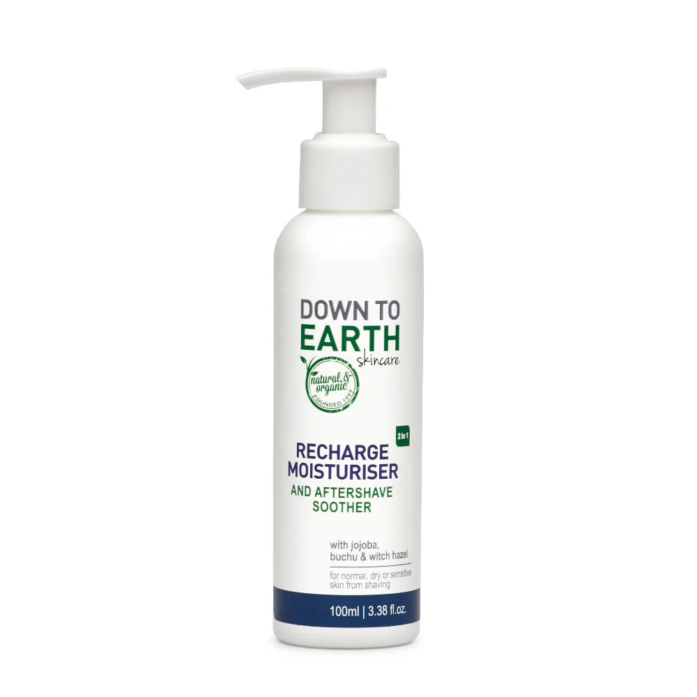 Down to Earth - Recharge Mens Moisturiser & Aftershave 100ml