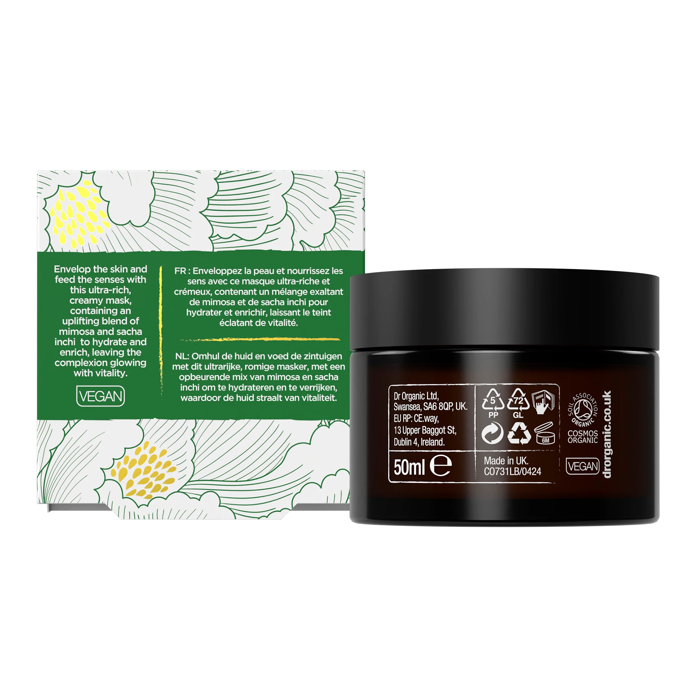 Dr Organic - Evoke Joy Recovery Mask 50ml - Image 2