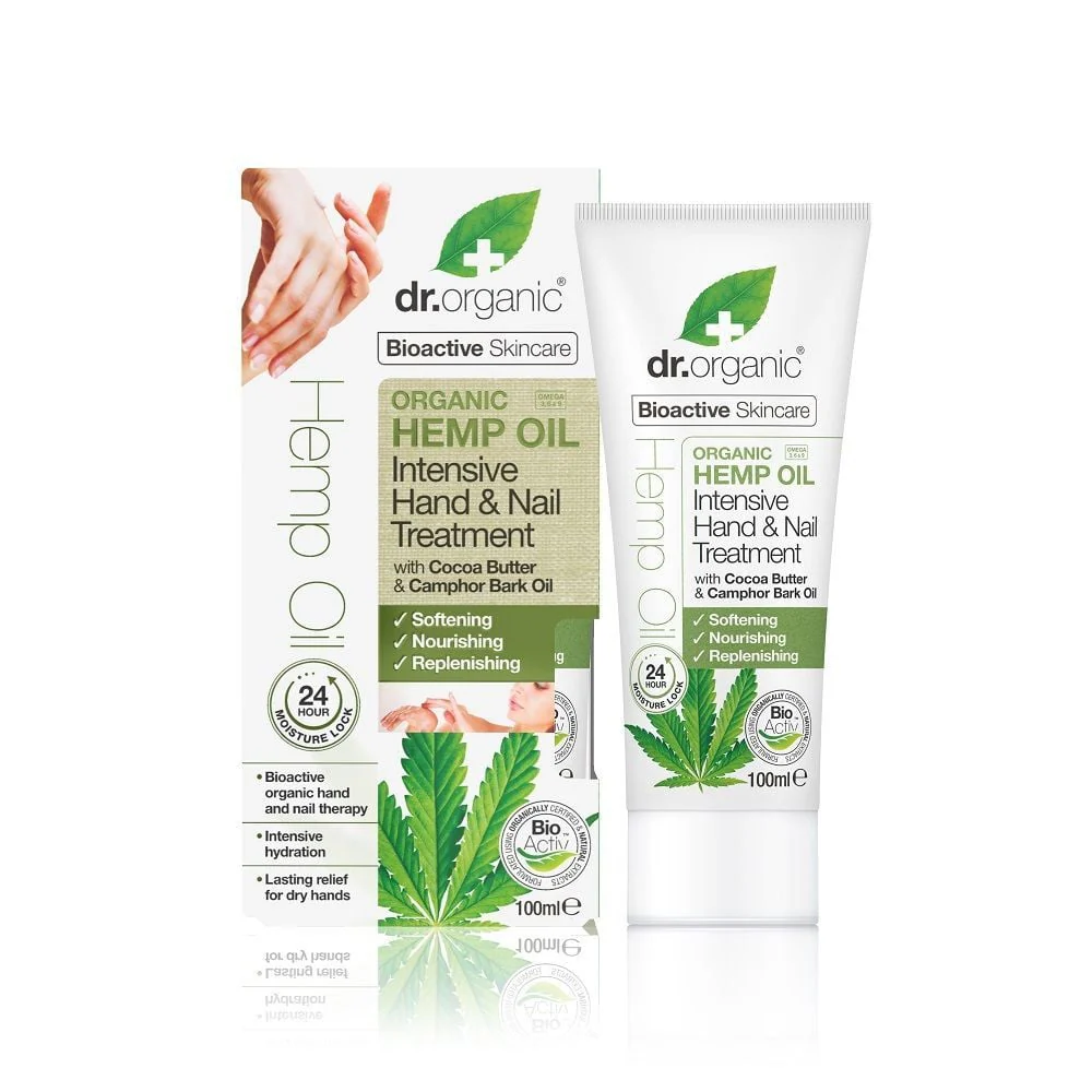Dr Organic - Hemp Oil Intesive Hand & Nail Treatment 100ml