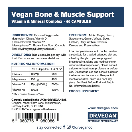 Dr Vegan - Bone & Muscle Support 60s - Image 3