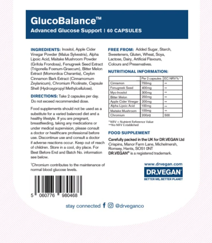 Dr Vegan - GlucoBalance 60s - Image 3