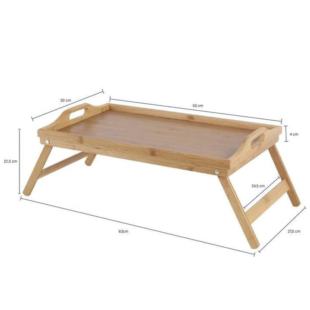 Eco Lifestyle - Bamboo Foldable Serving Tray 50cm - Image 3