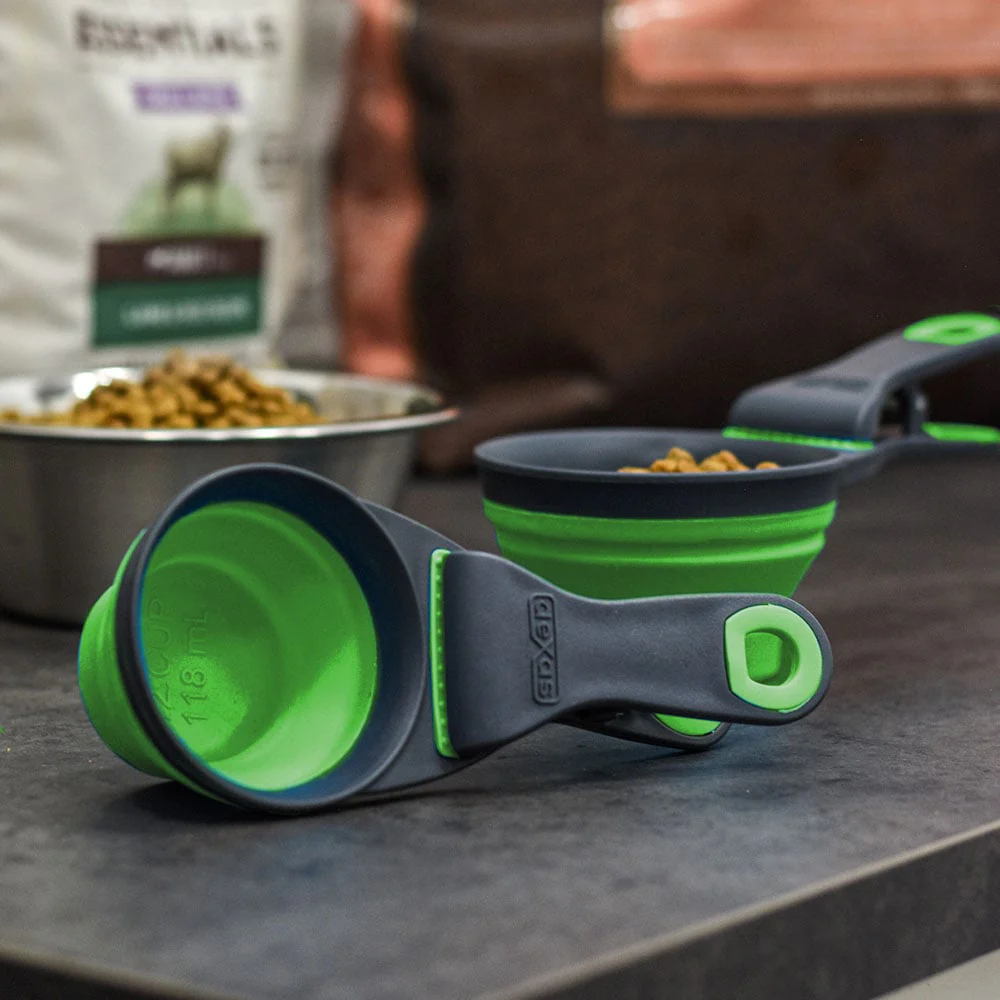 Eco Lifestyle - Foldable Pet Food Scoop Green 237ml - Image 5