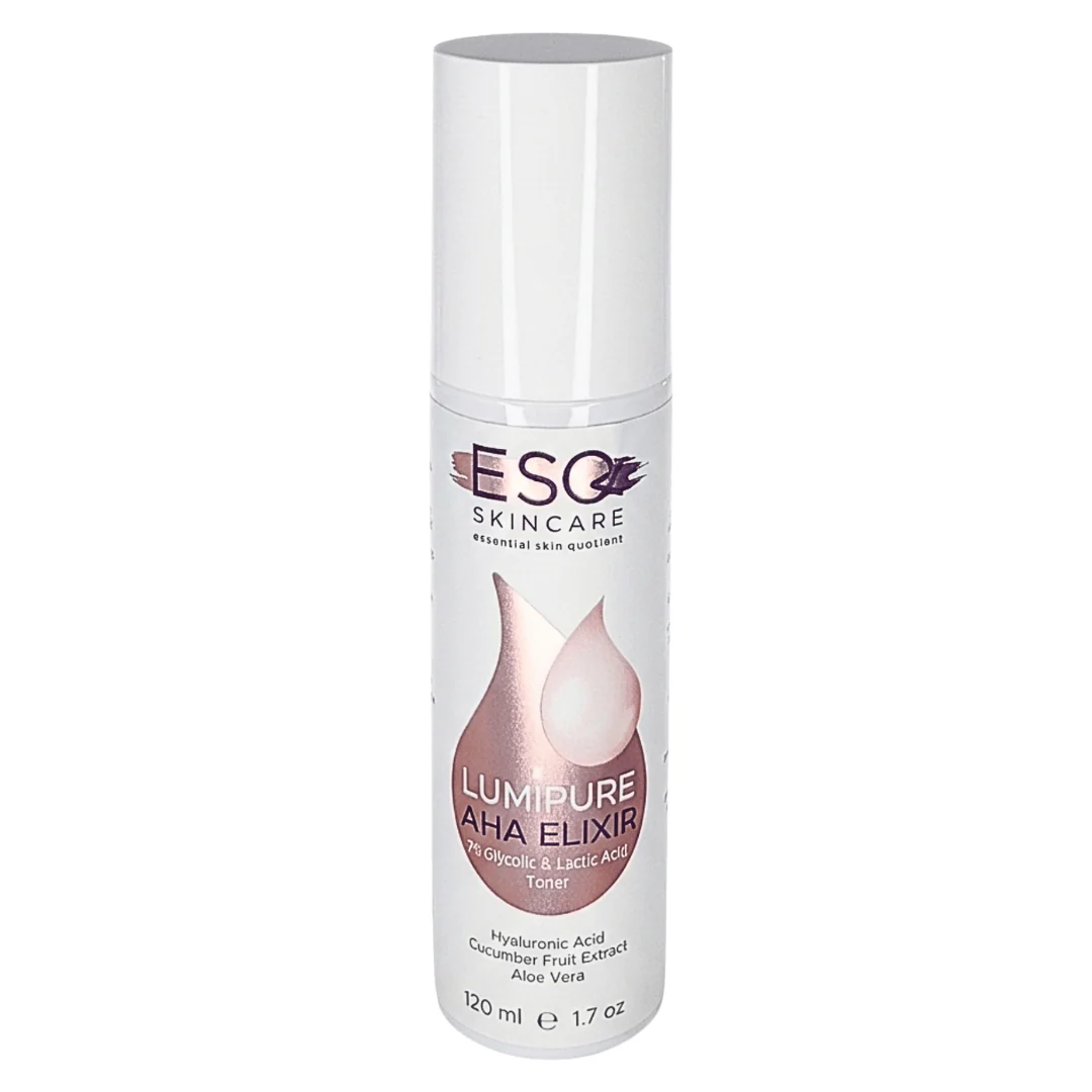 ESQ Skincare - LumiPure AHA Elixir 7% Glycolic & Lactic Acid Toner 120ml