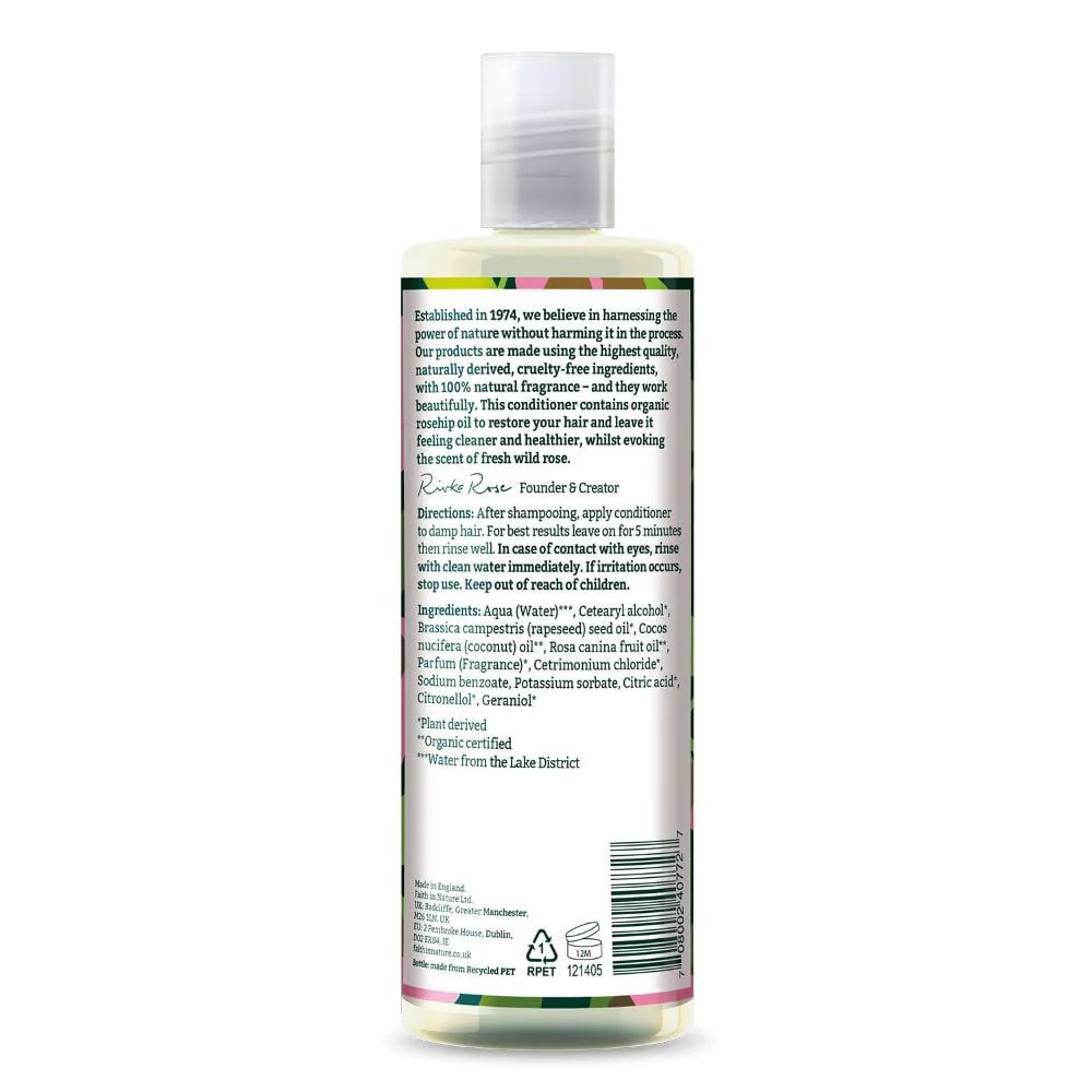 Faith in Nature - Conditioner Wild Rose 400ml - Image 2