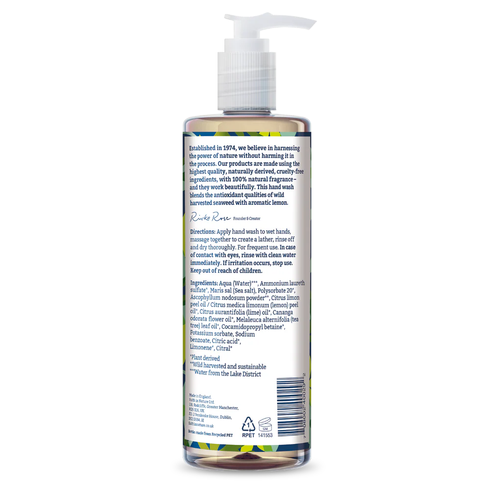 Faith in Nature - Hand Wash Seaweed & Citrus 400ml - Image 2