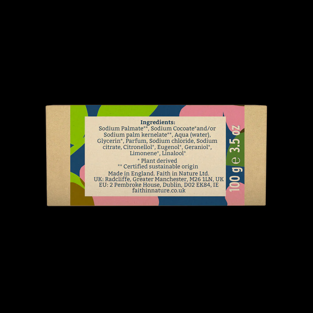 Faith in Nature - Soap Wild Rose 100g - Image 3