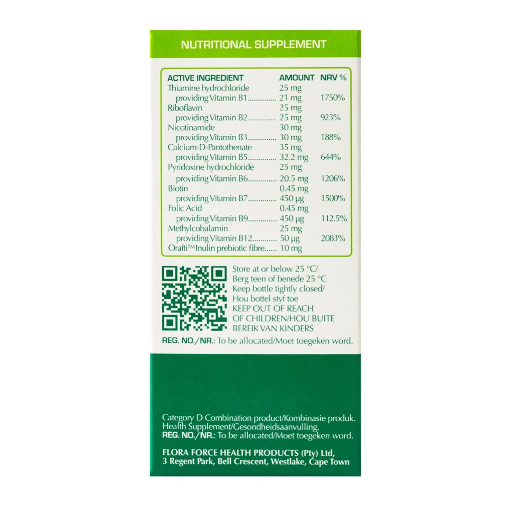 Flora Force - BioVive B Vitamins With Prebiotic Fibre 30s - Image 4