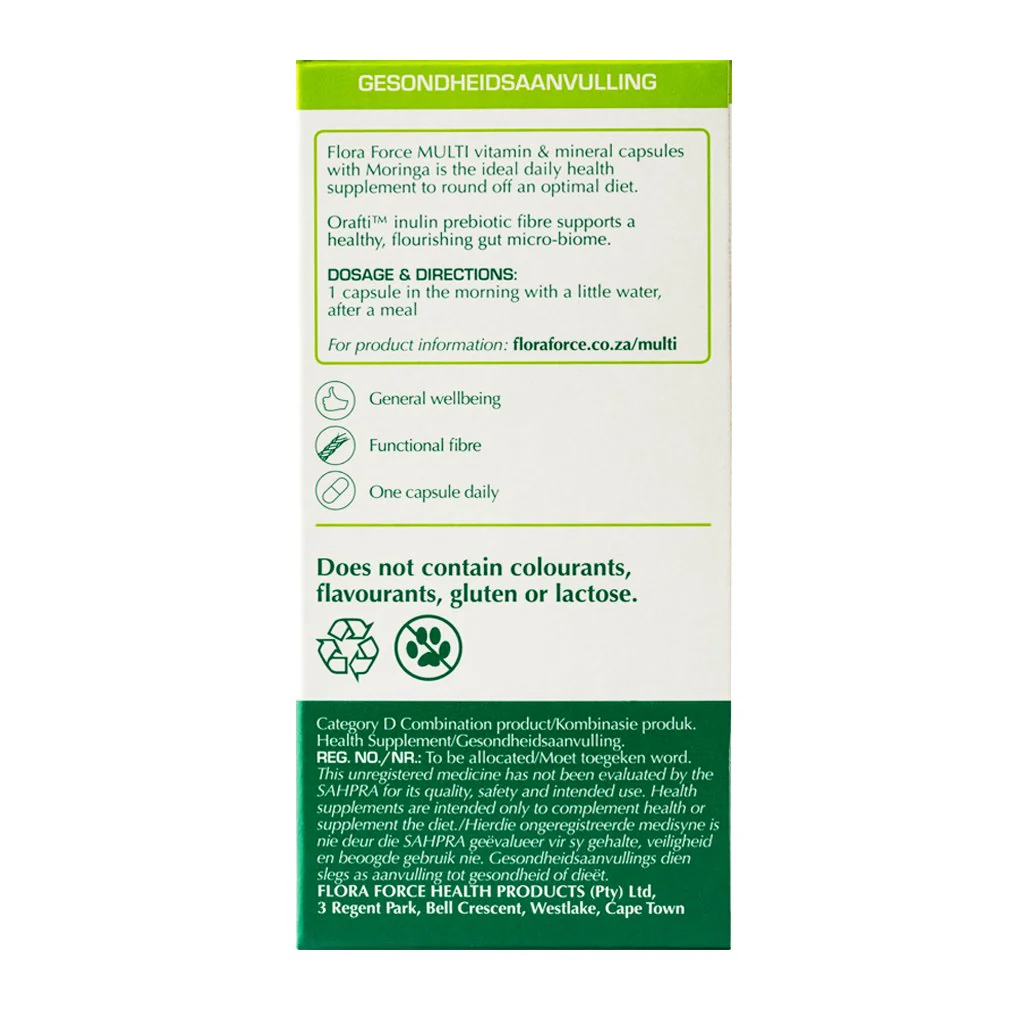 Flora Force - Multi Vitamin With Prebioitic Fibre 30s - Image 2