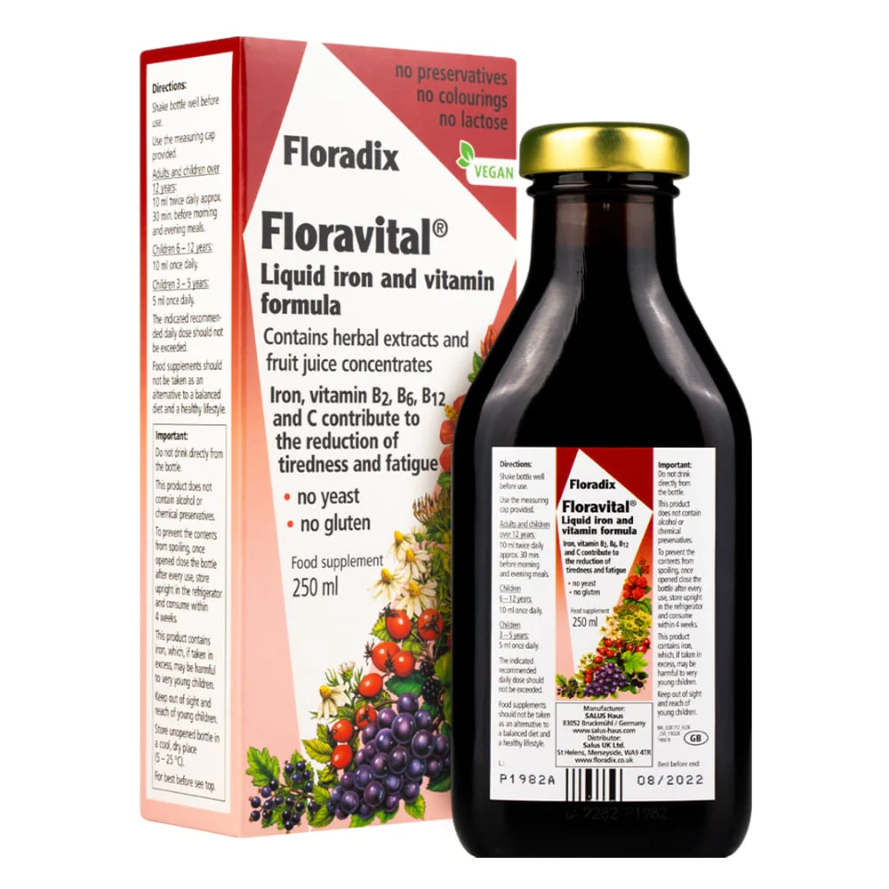 Floradix - Floravital Wheat/Gluten Free 250ml - Image 2
