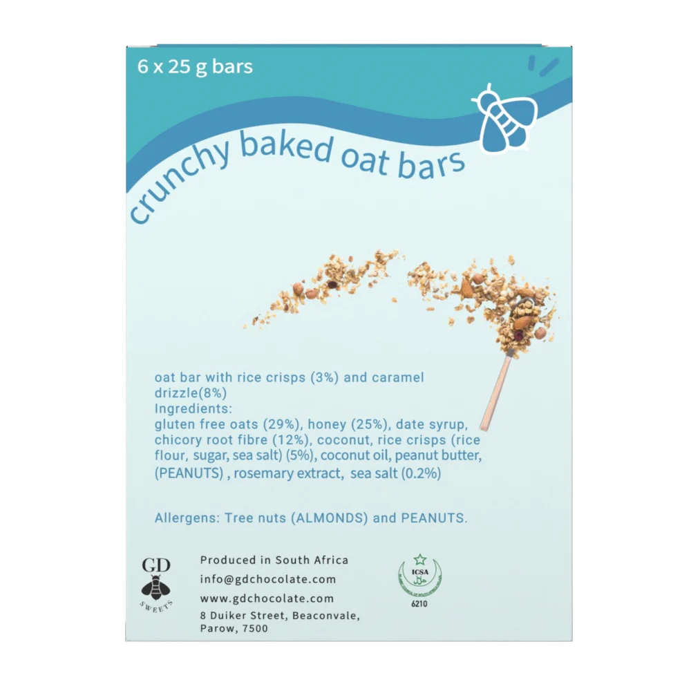 GD - Oat Bars Caramel Crisp Sea Salt 150g - Image 2