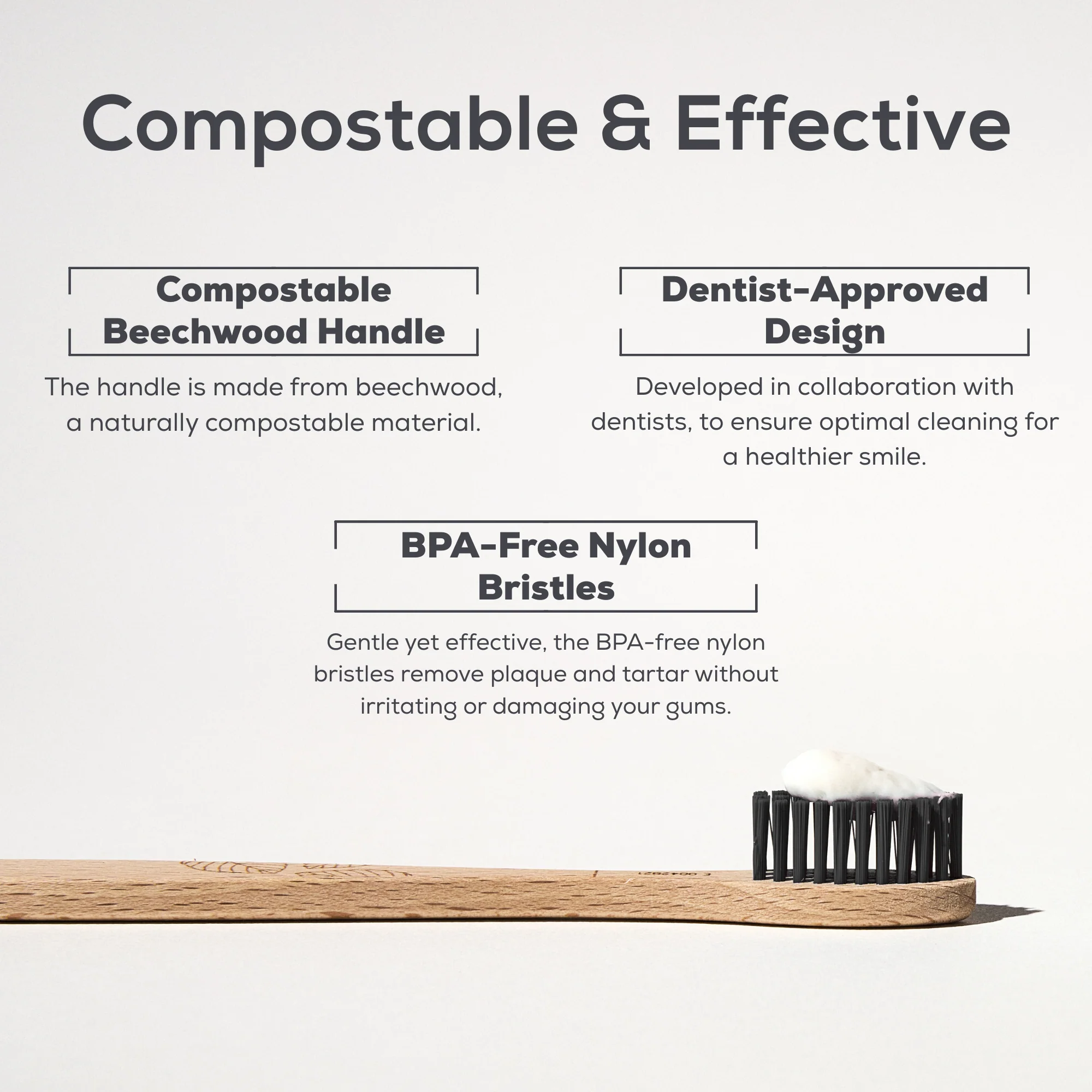Georganics - Beachwood Toothbrush Soft