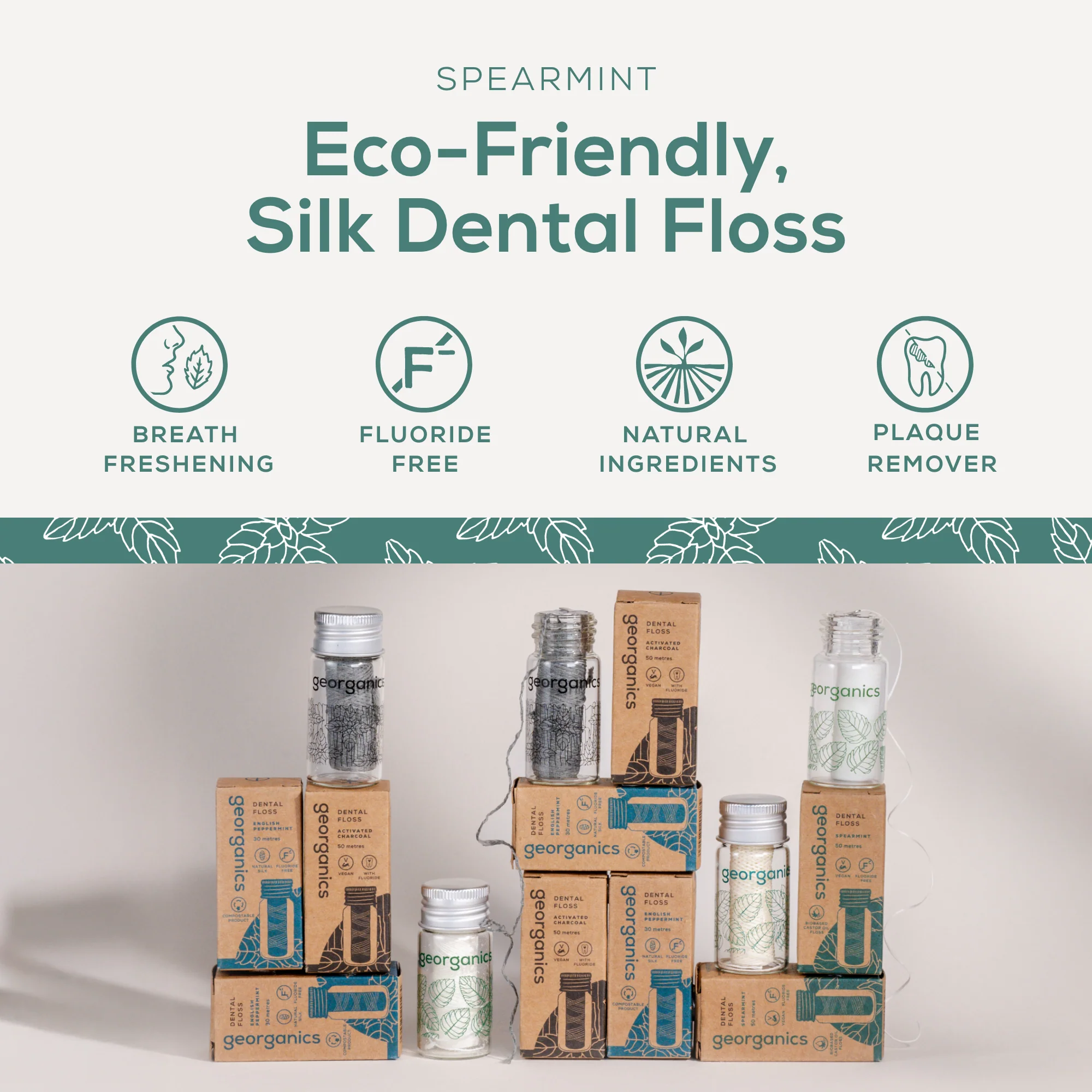 Georganics - Floss Spearmint Refill 2 x 50m - Image 3
