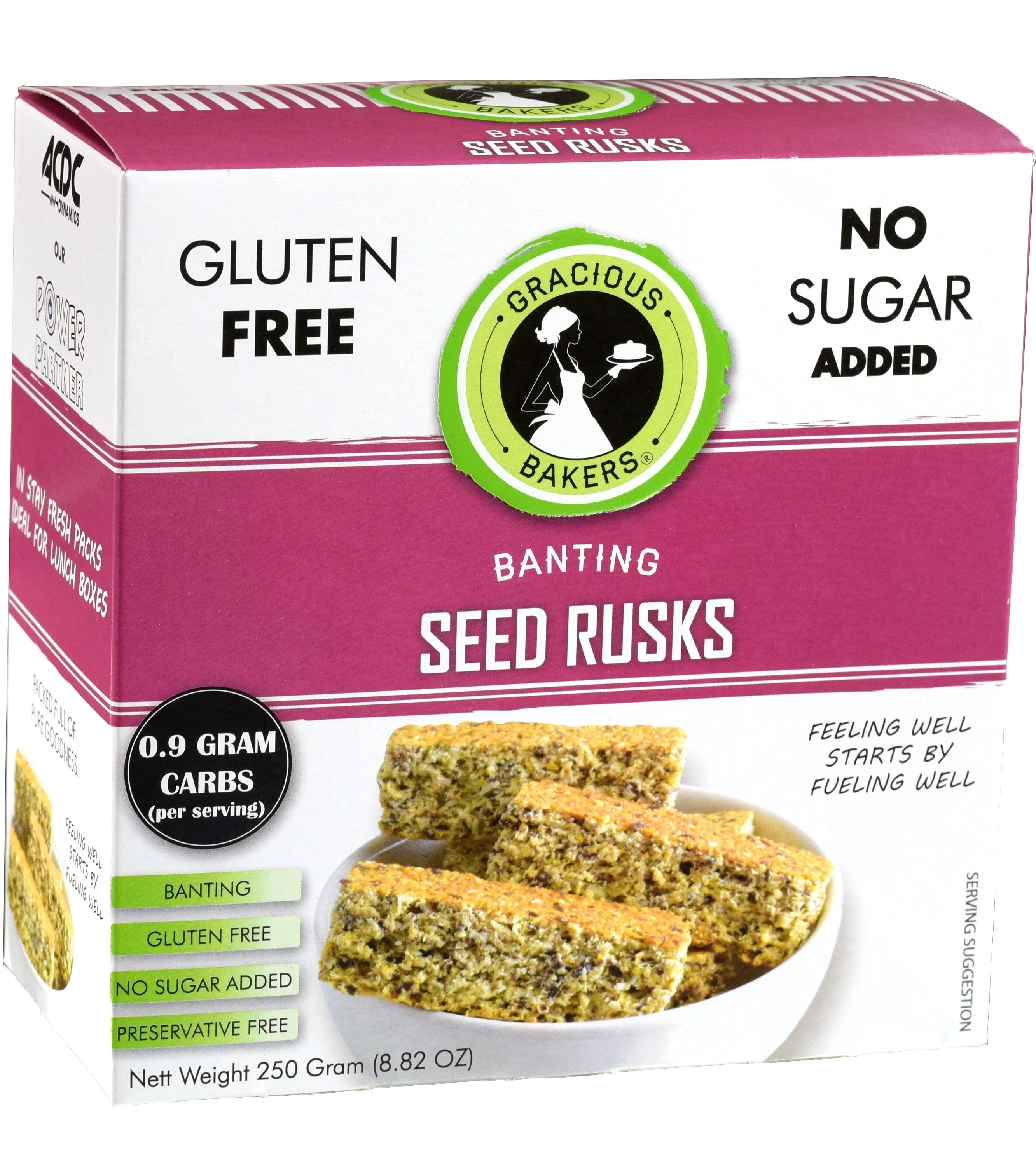 Gracious Bakers - Rusks Banting 250g