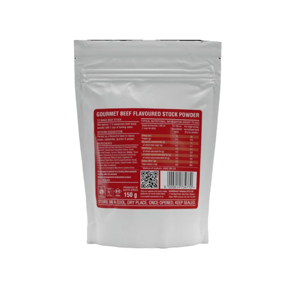 Health Connection - Gourmet Beef Flavoured Stock Powder 150g - Image 2