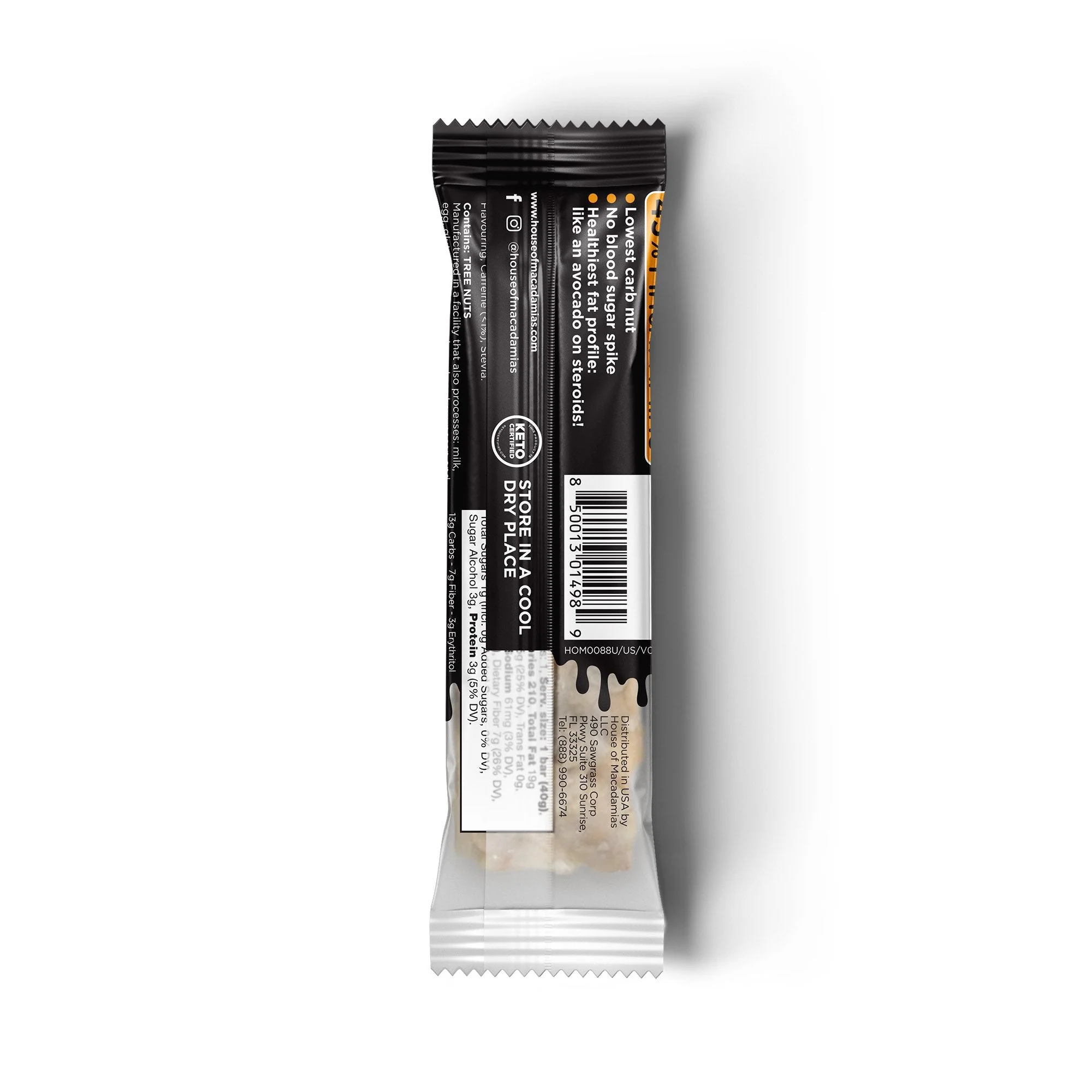 House of Macadamias - Macadamia Bru Bar Caramel Mocha 40g - Image 2