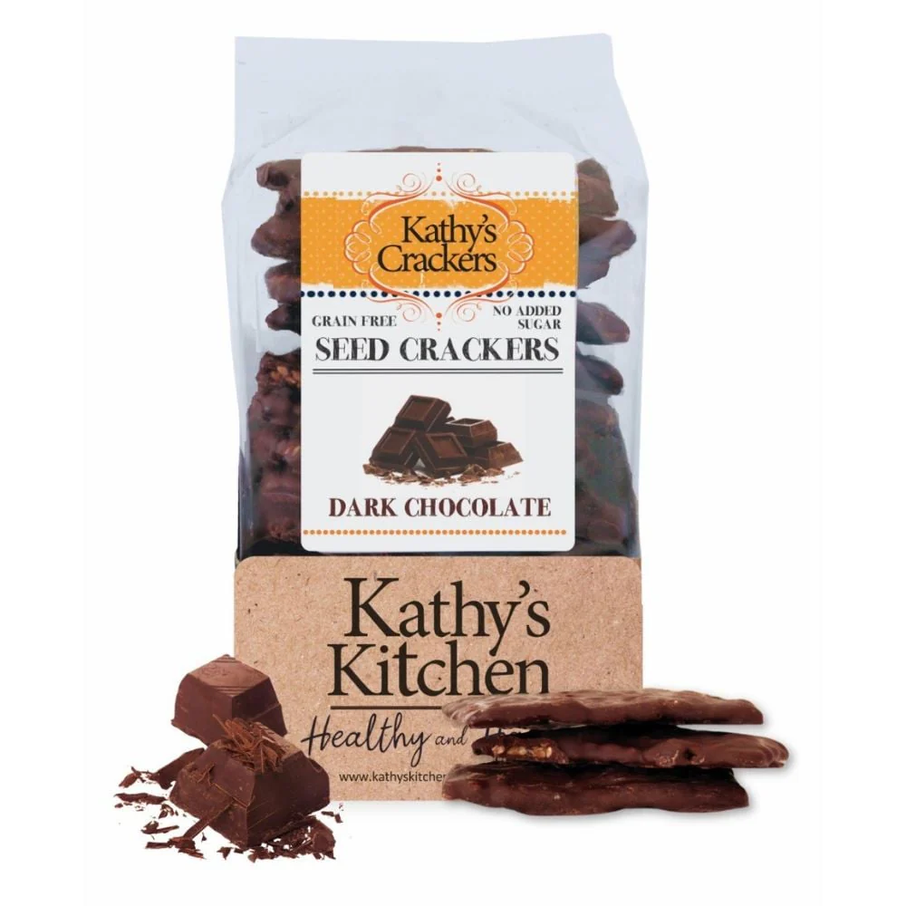 Kathy's Kitchen - Seed Crackers Dark Chocolate Coated 60g