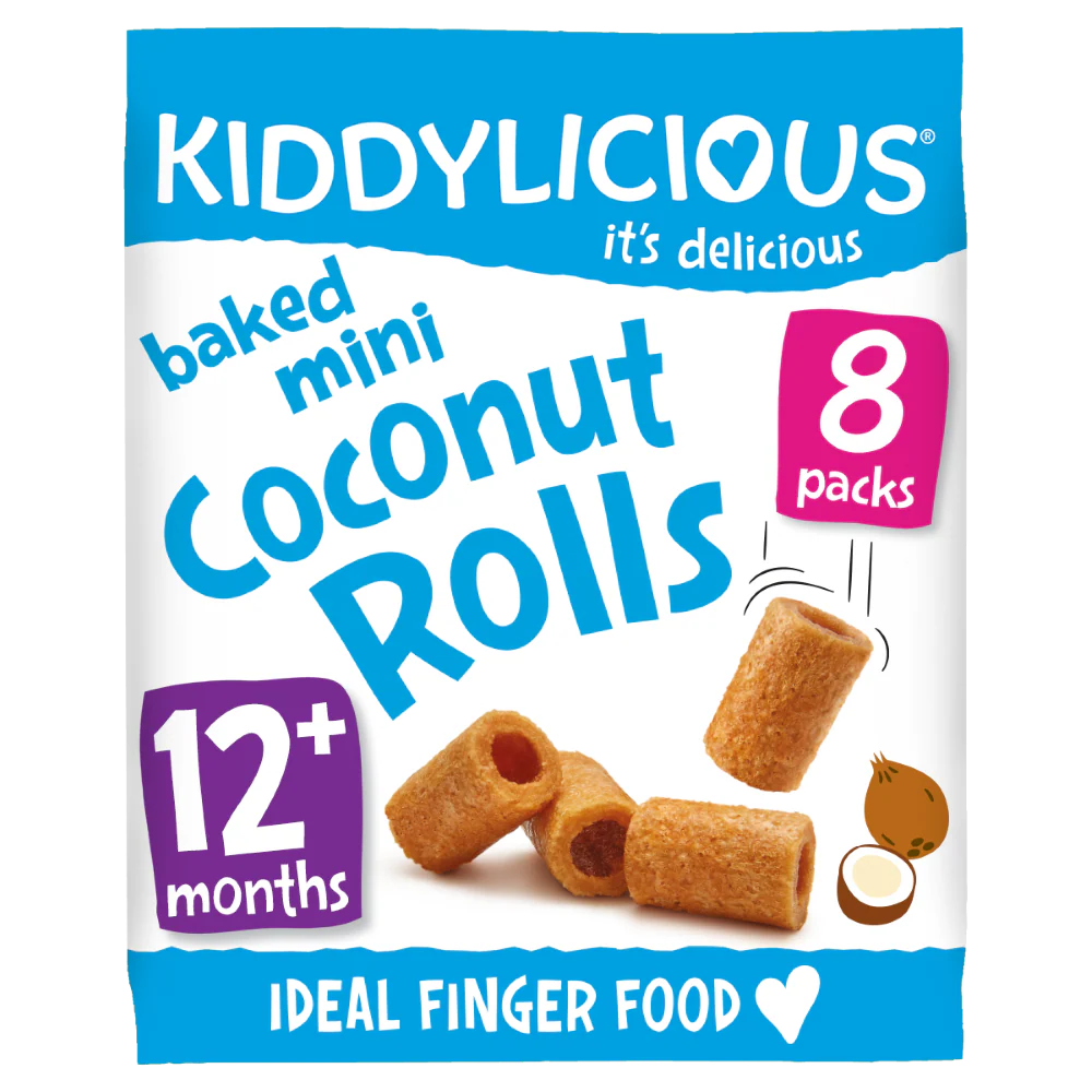 Kiddylicious - Coconut Rolls Mini Banana 6 x 6.8g