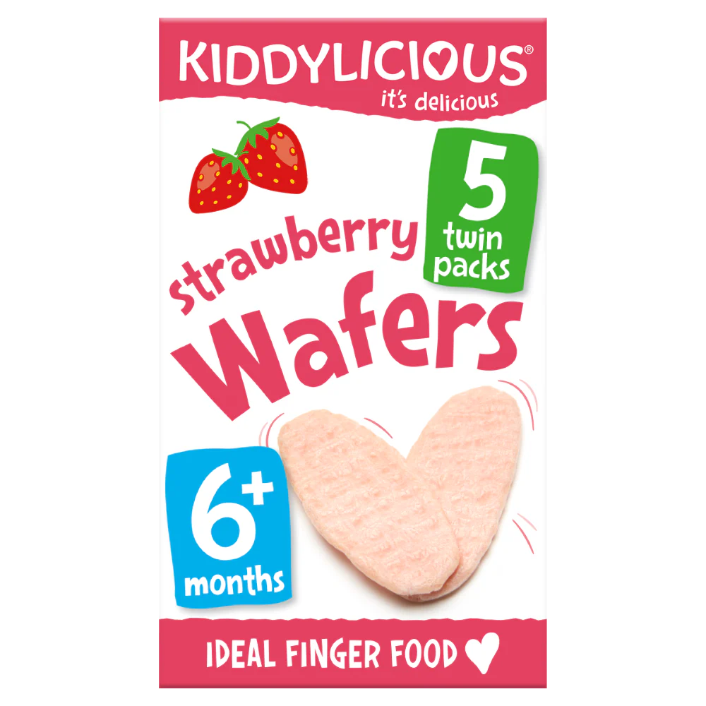 Kiddylicious - Wafers Strawberry Multipack 5 x 4g