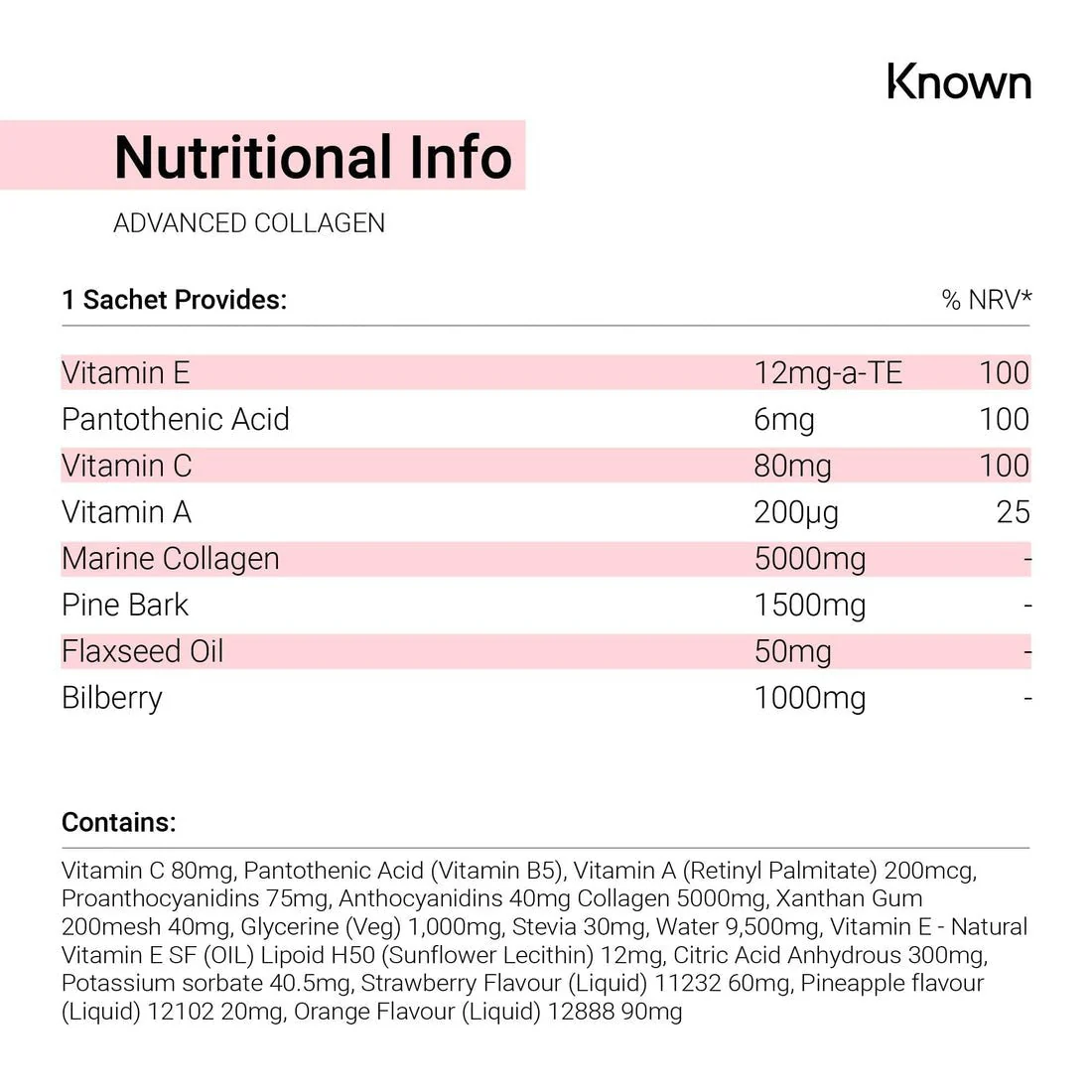 Known - Collagen 210ml - Image 2