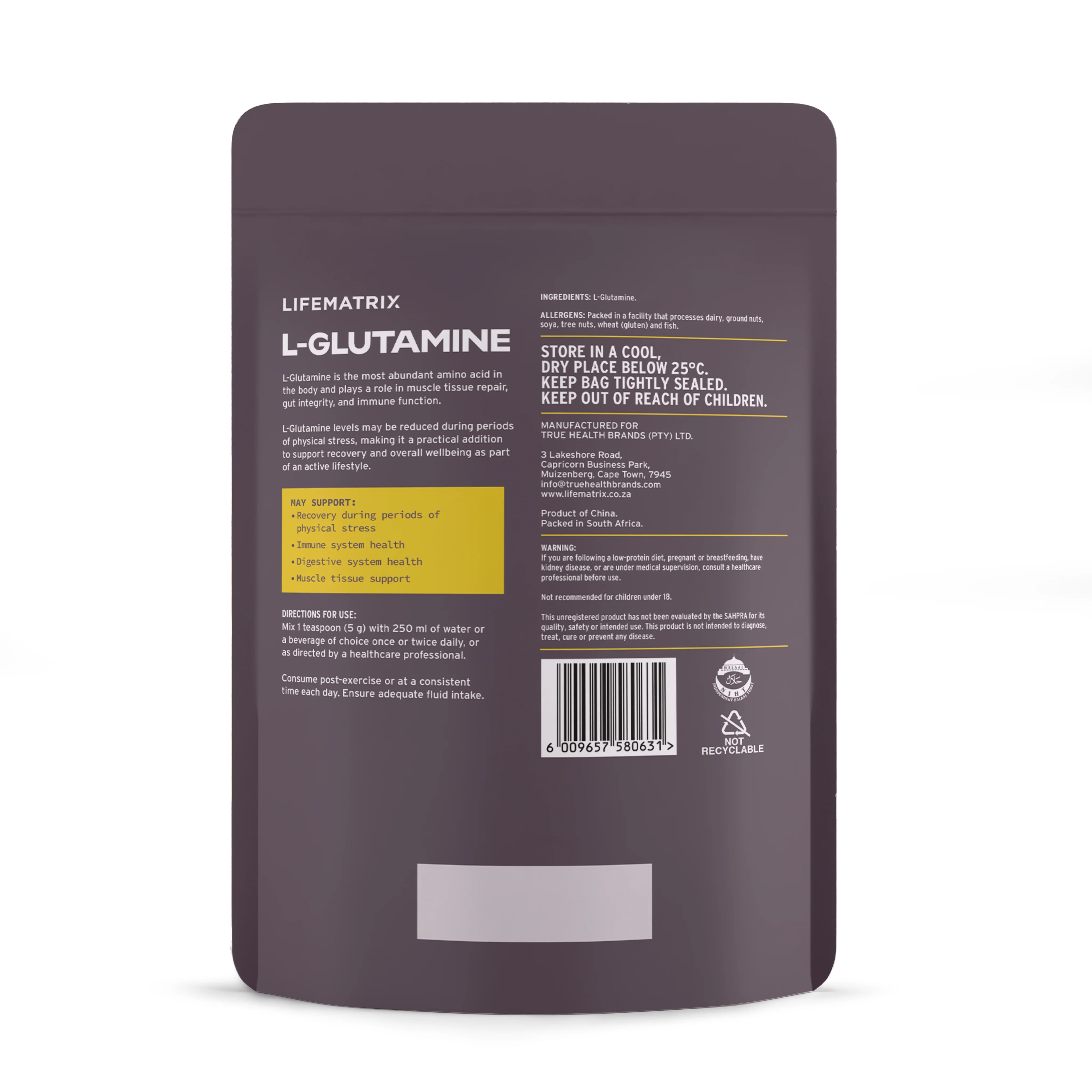 Lifematrix - L-Glutamine 350g - Image 3