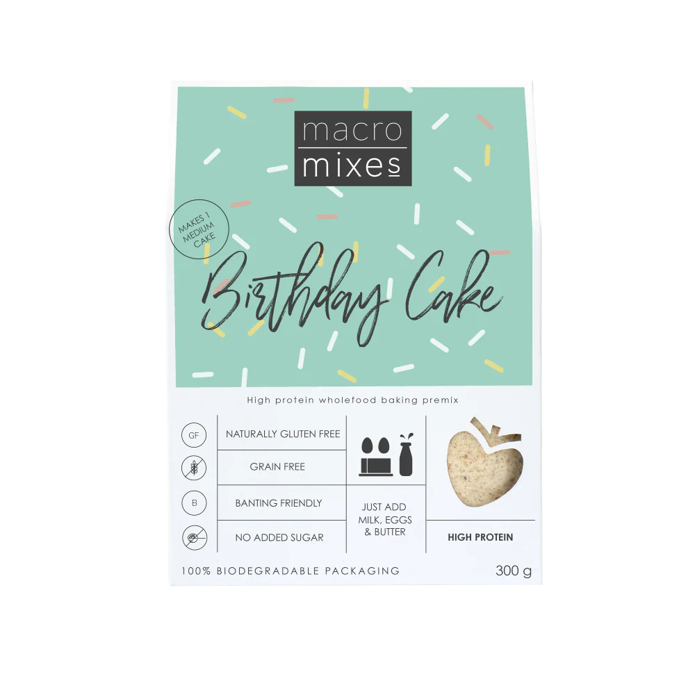 Macro Mixes - Cake Premix Birthday 300g - Image 2