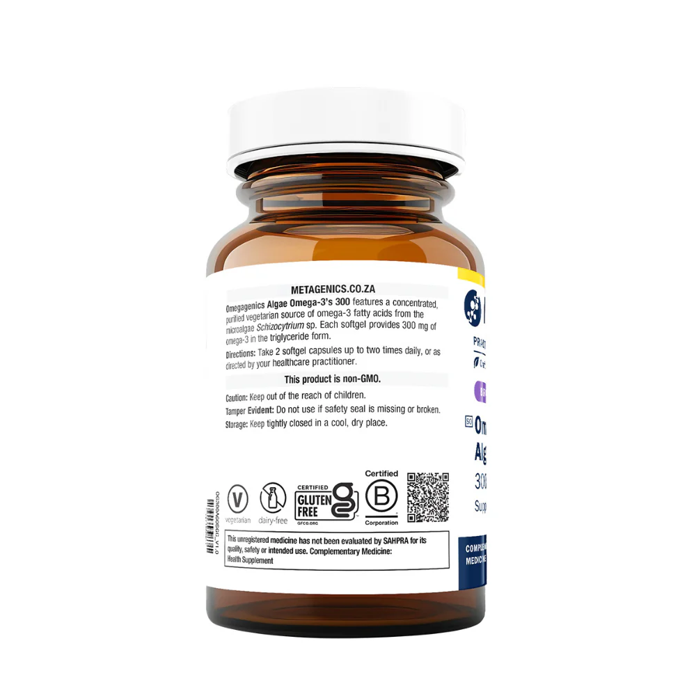 Metagenics - OmegaGenics Algae Omega-3s 300 60s - Image 3