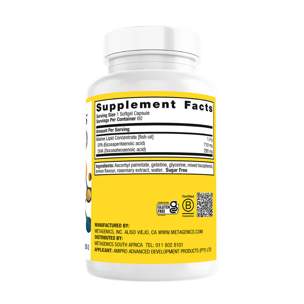 Metagenics - OmegaGenics Fish Oil EPA-DHA 1000 60s - Image 2