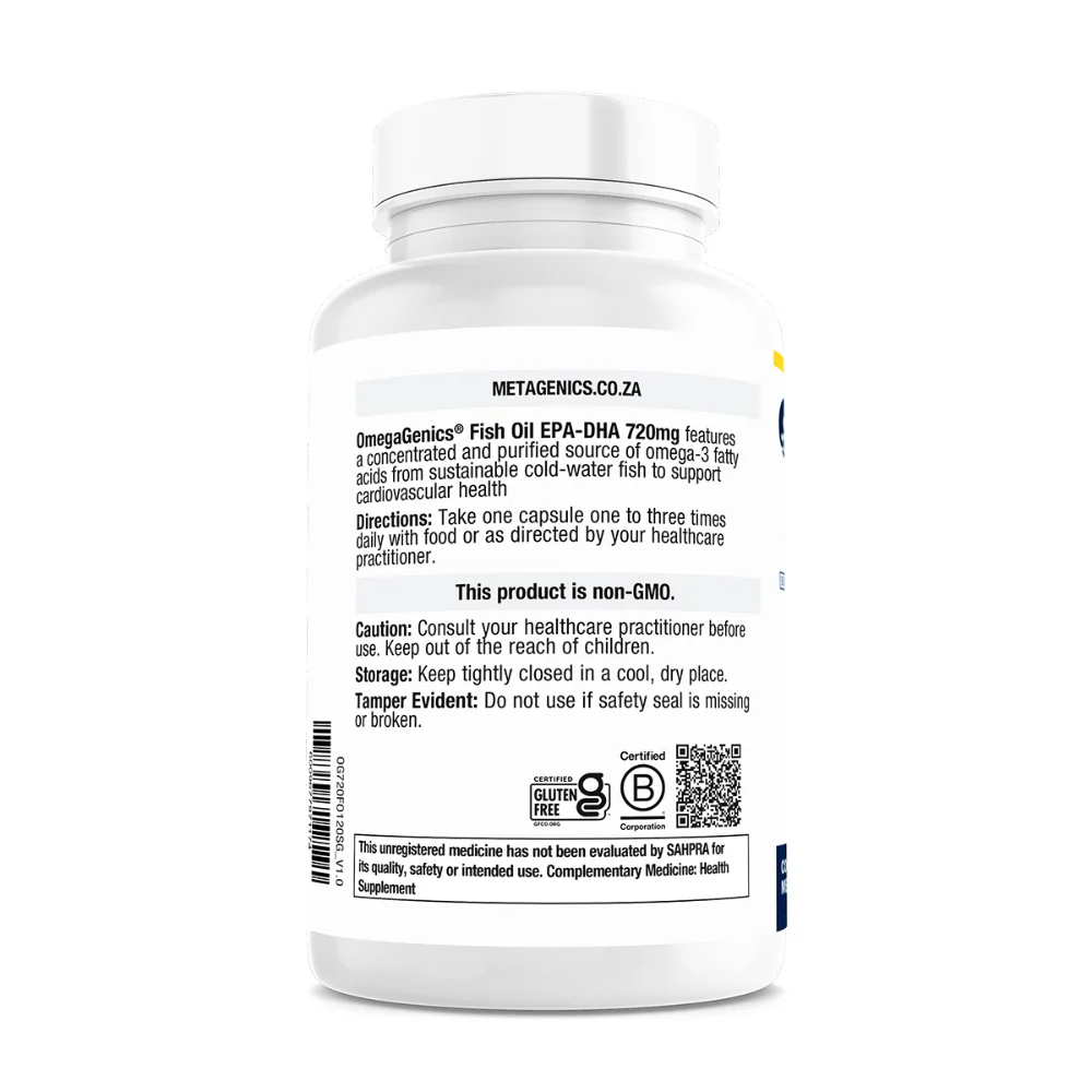 Metagenics - OmegaGenics Fish Oil EPA-DHA 720mg 120s - Image 3