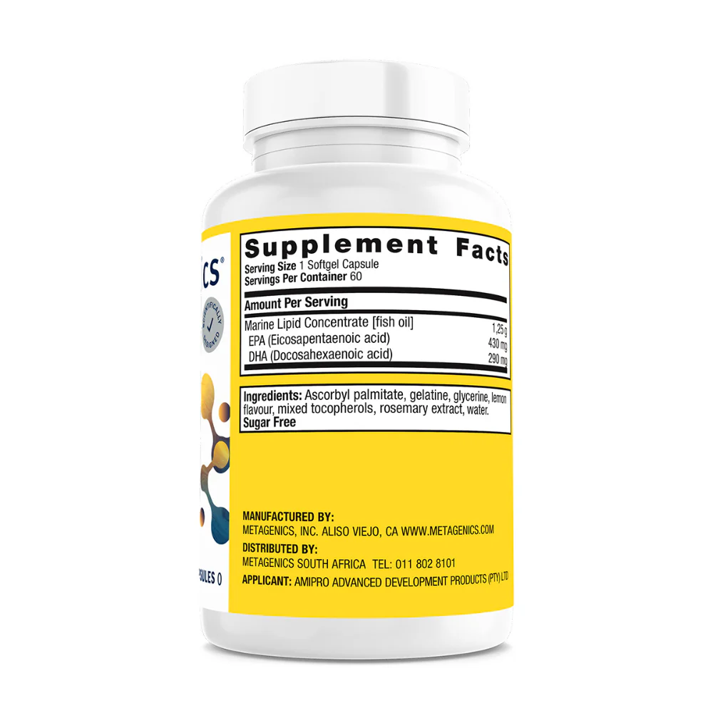 Metagenics - OmegaGenics Fish Oil EPA-DHA 720mg 60s - Image 2