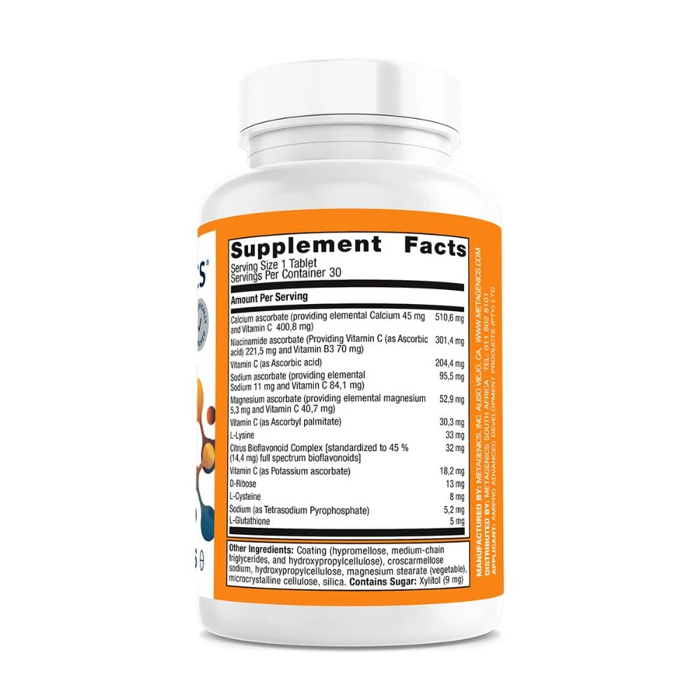 Metagenics - Ultra Potent-C Vitamin C 1000 Tablets 30s - Image 2
