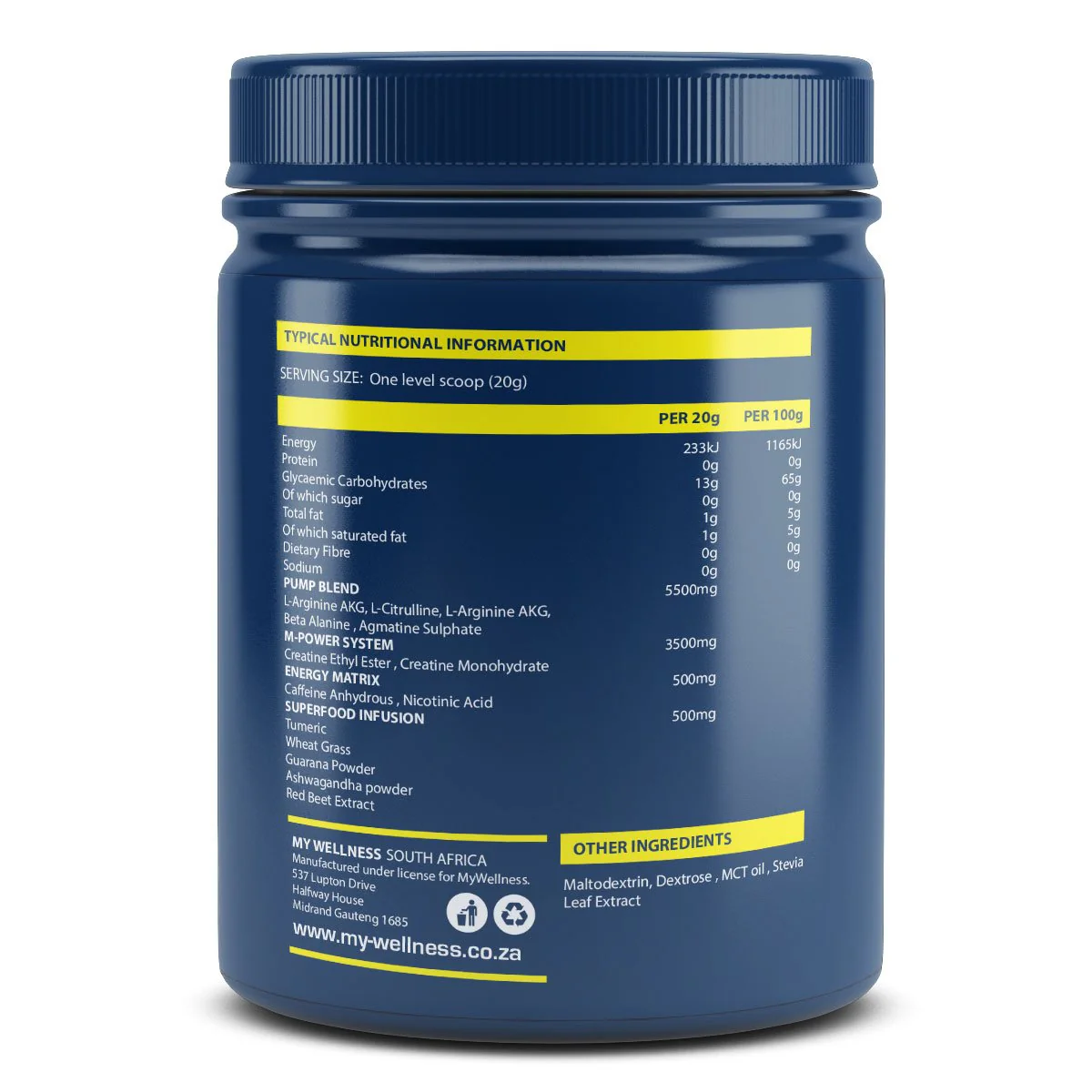 My Wellness - Mega-Pump Citrus 500g - Image 3