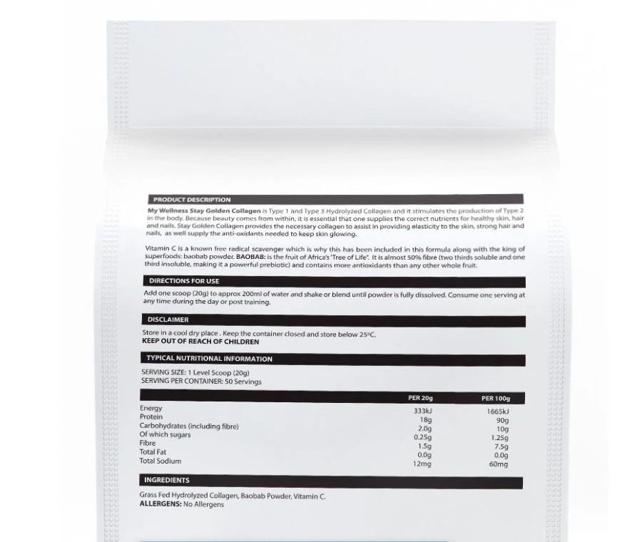 My Wellness - Pure Collagen + Vitamin C Unflavoured 1kg - Image 3