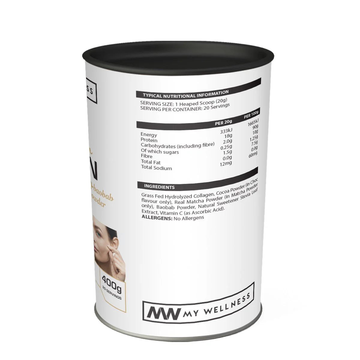 My Wellness - Pure Collagen + Vitamin C Unflavoured 1kg - Image 6