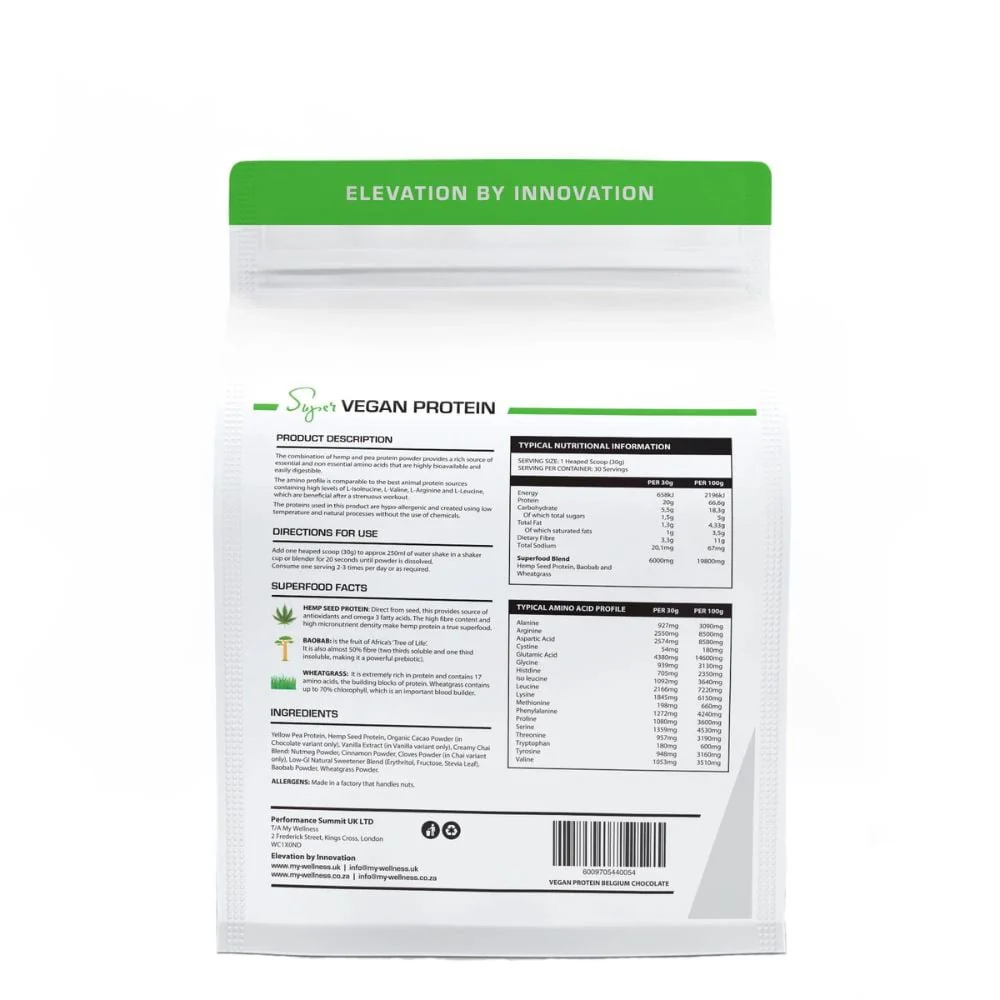 My Wellness - Vegan Protein Unflavoured 450g - Image 2