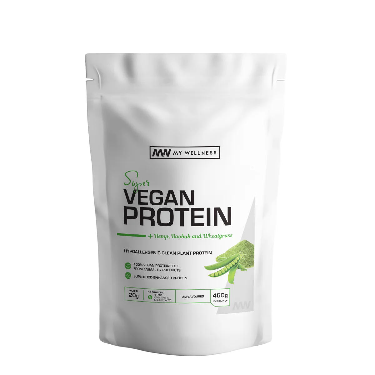 My Wellness - Vegan Protein Unflavoured 450g - Image 4